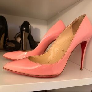 Christian Louboutin Pígalle Follies Pink Stiletto Heels 38.5